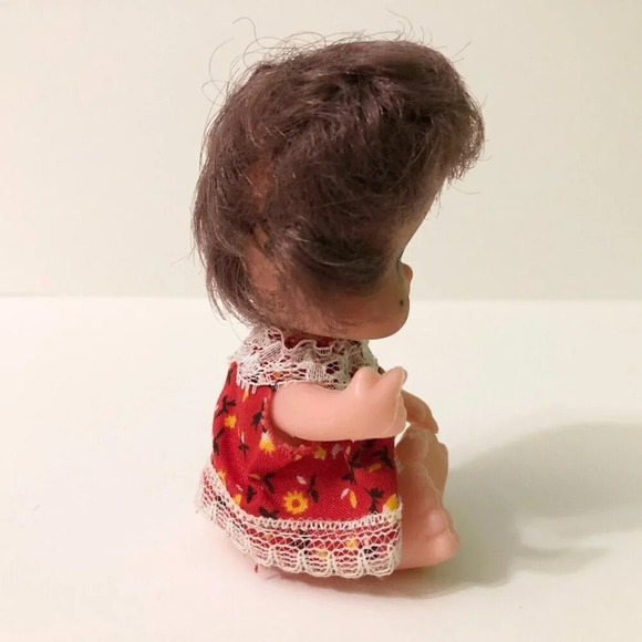 Vintage Sweet Things Woozie Doll Brunette Freckles 4 Inch Tall Doll - Picture 7 of 16